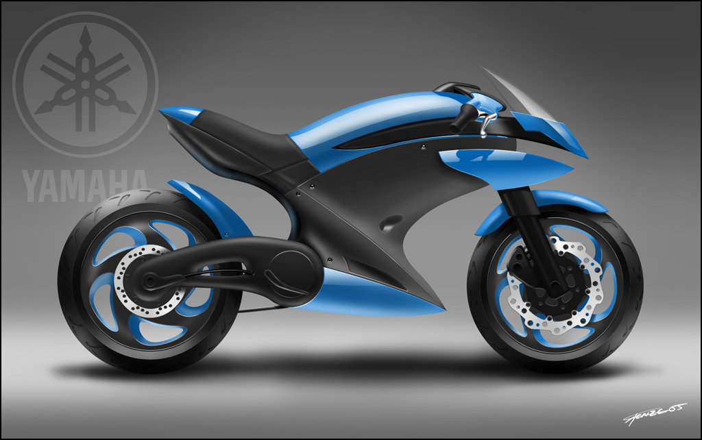 3dsmax İle Motorsiklet Modelleme : Yamaha Futuristic Bike